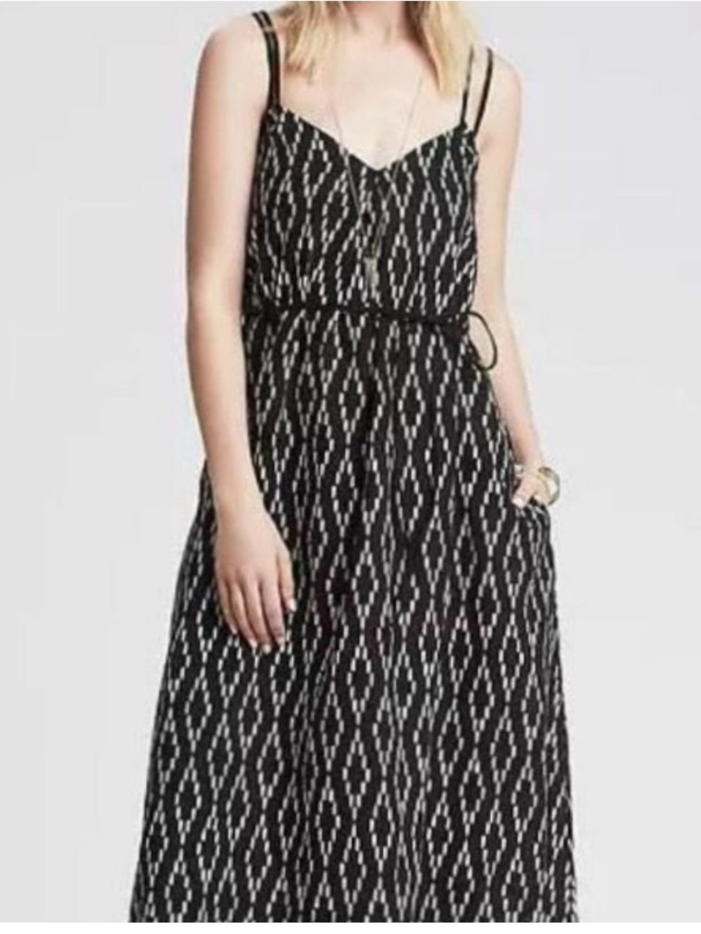 Banana Republic 00P Linen Blend Maxi Dress